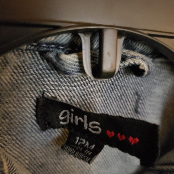 Girls Jean Jacket 12 Months - Picture 2 of 3